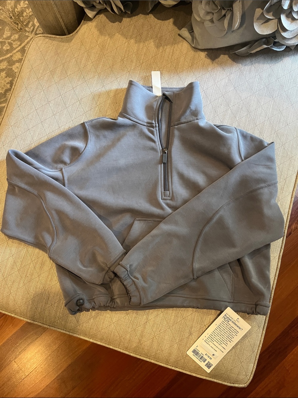 lululemon athletica Cropped Half-Zip Turtleneck - Slate Blue